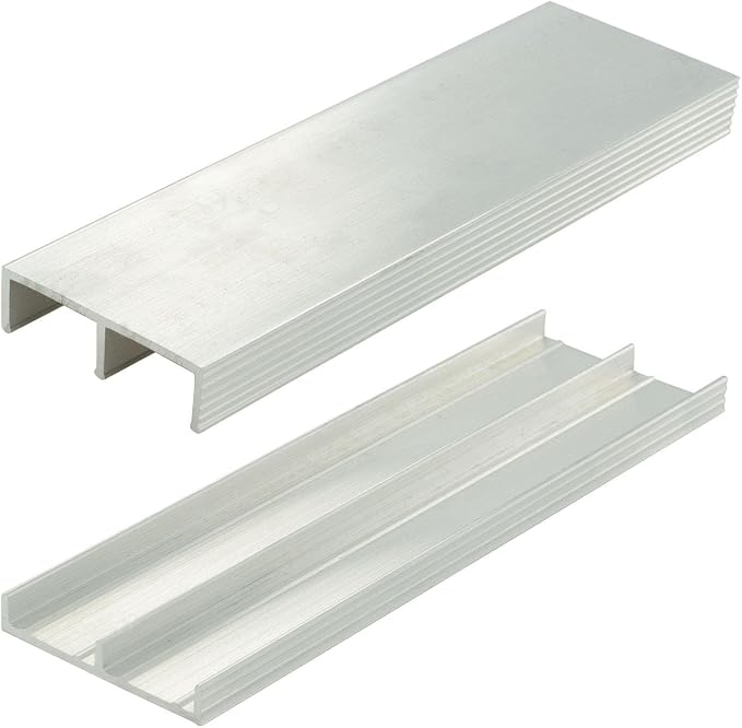 Outwater 3/4in Mill Finish Aluminum Sliding Door Track Set by OutwaterIndustries