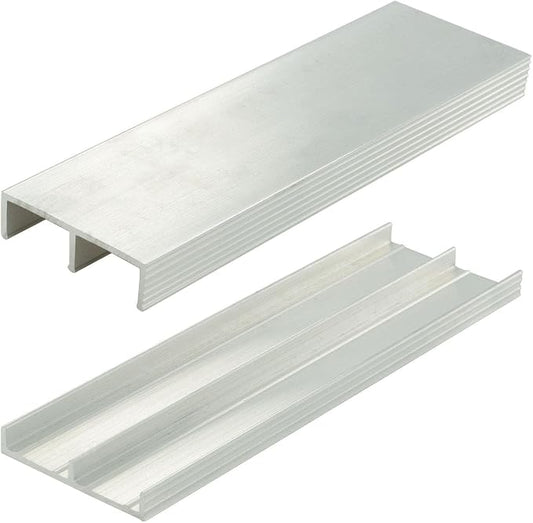 Outwater 3/4in Mill Finish Aluminum Sliding Door Track Set by OutwaterIndustries