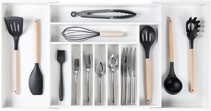 KitchenEdge Premium Silverware, Flatware and Utensil Organizer by KitchenEdge