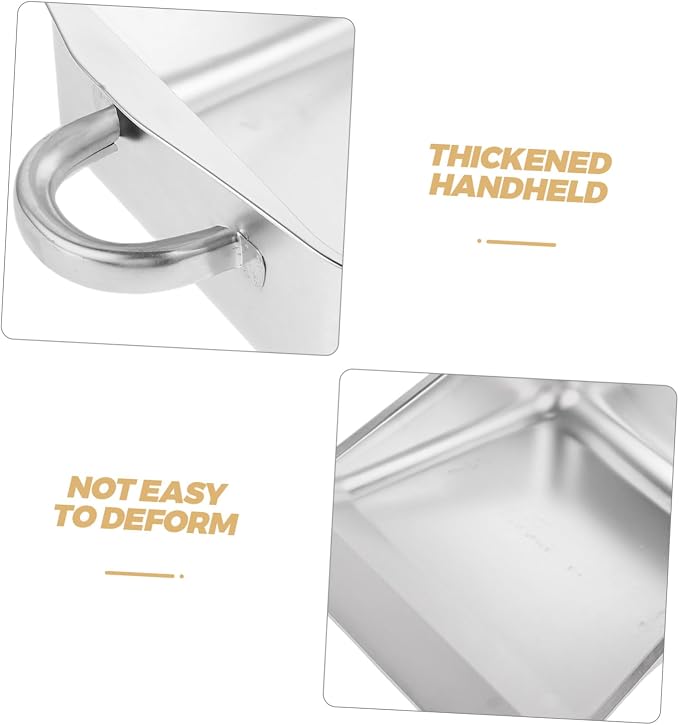 Heavy Duty Handheld Dustpan Stainless Steel Dust Pan Brush Dustpan and Brush - Image 3