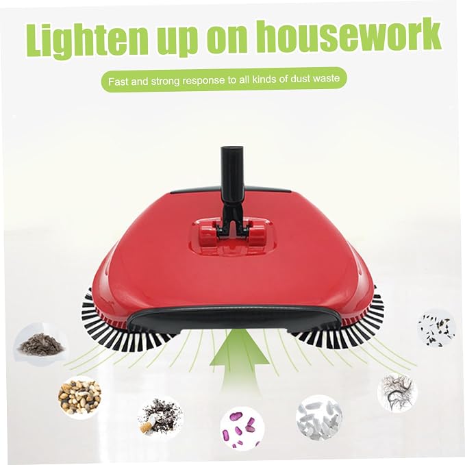 Carpet Sweeper 360° Rotation Manual Floor Sweeper - Image 3