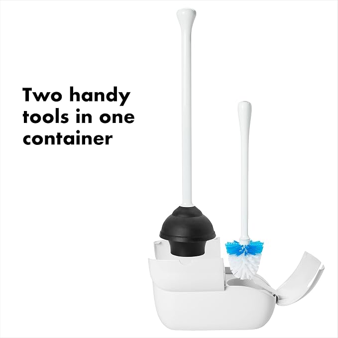 OXO Good Grips Toilet Brush & Plunger Combo - Image 2