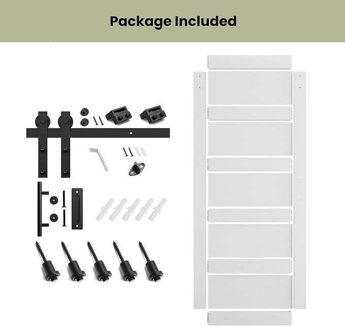 SmartStandard 34in x 84in Sliding Barn Door - Image 4