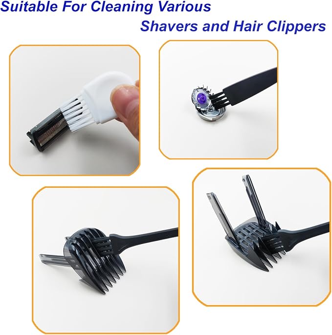 Electric Shaver Cleaning Brushes Razor Cleaner Set-10 Pcs, Replacement Shaver - Image 2
