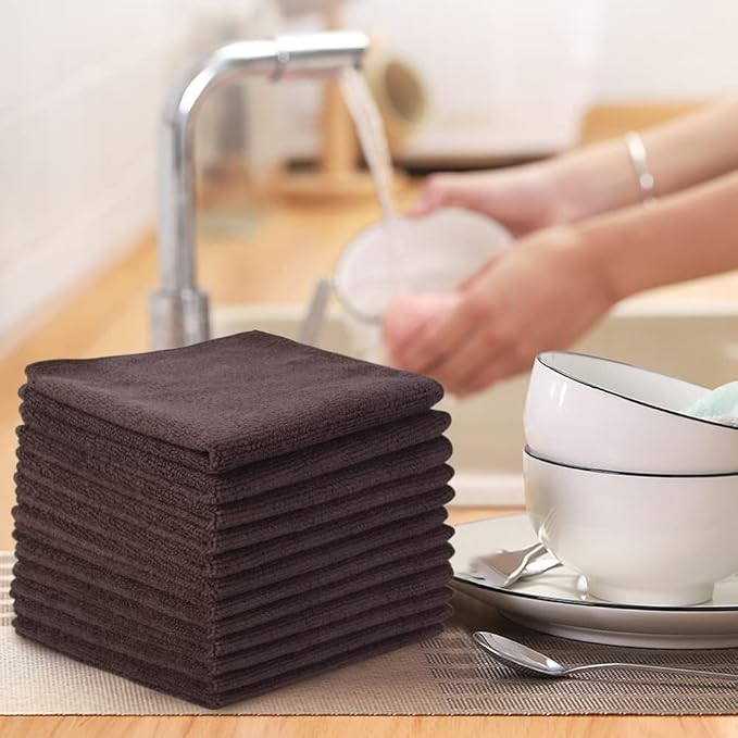 SINLAND Absorbent Microfiber Dish Cloth Kitchen No Streak Cleaning Cloth Dish - Image 6