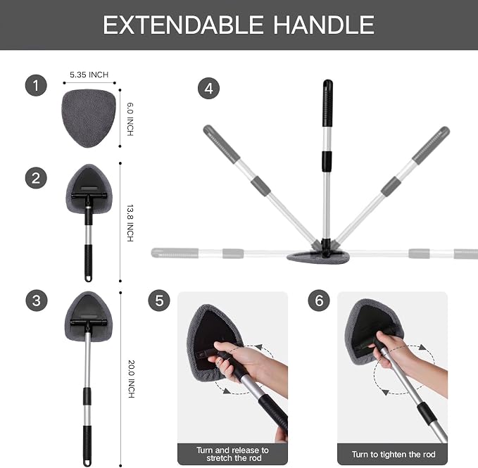 10pcs Windshield Cleaner Tool, Car Window Cleaning Wash Kit - Image 4