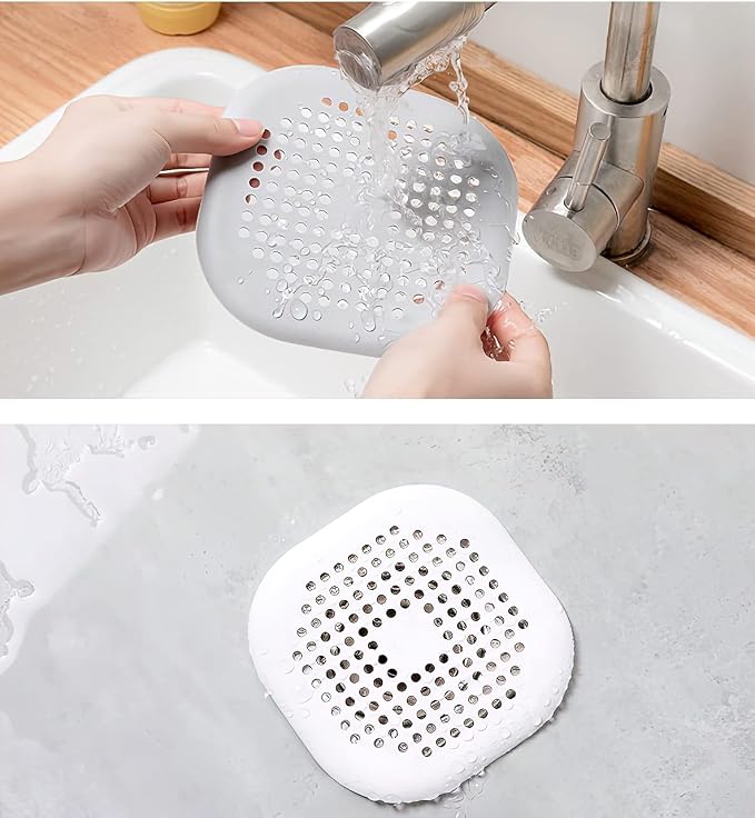 2 Pieces Shower Drain Hair Catcher Bathtub Stopper, Home Protectors - Image 4