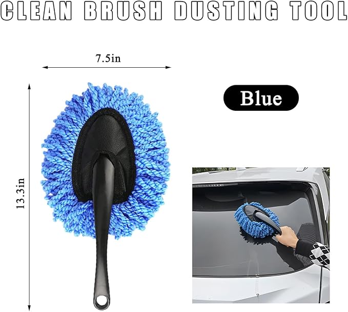 Car Dash Duster Brush, Super Soft Microfiber Multi-Functional Car Cleaning Brush - Image 2