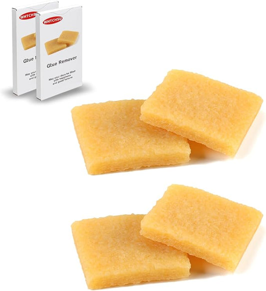 4pcs Glue and Residue Eraser Rubber Cement Cleaner by WHTCHSU
