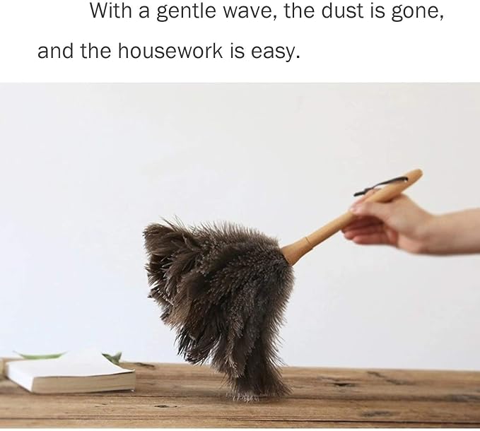 Feather Dusters for Cleaning, Feather Duster Ddzmz Fluffy Natural Genuine - Image 6