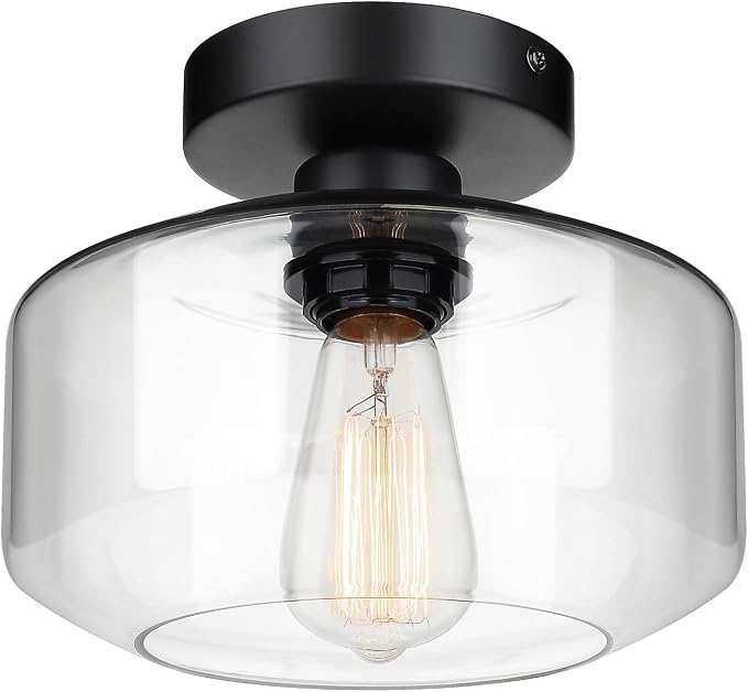 MAXvolador Industrial Semi Flush Mount Ceiling Light, Farmhouse Lighting by MAXvolador