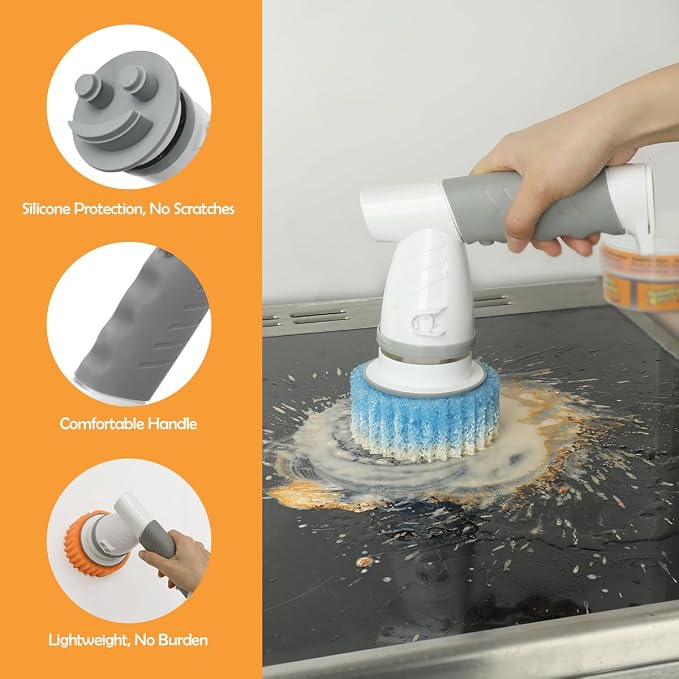 LANMU Electric Scrubber Sponge Wand Compatible - Image 4
