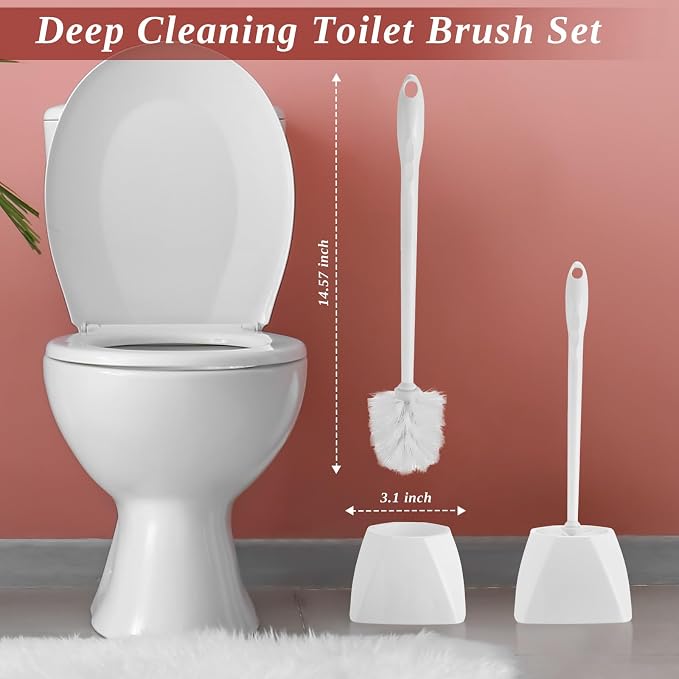 15 Sets Toilet Holder and Brush Set 16.14 Inch Toilet Bowl Cleaner Brush - Image 2