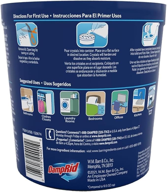Damp Rid Refillable Moisture Absorber, Includes Single Damp Rid Pure Linen - Image 4