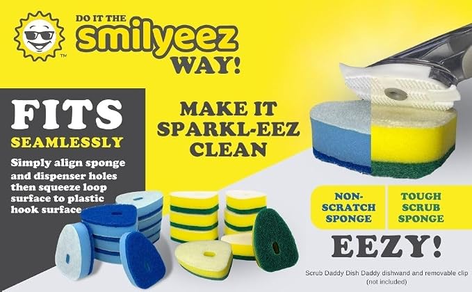 Smilyeez Green Heavy Duty Scrubbing Sponge Refill - Image 3