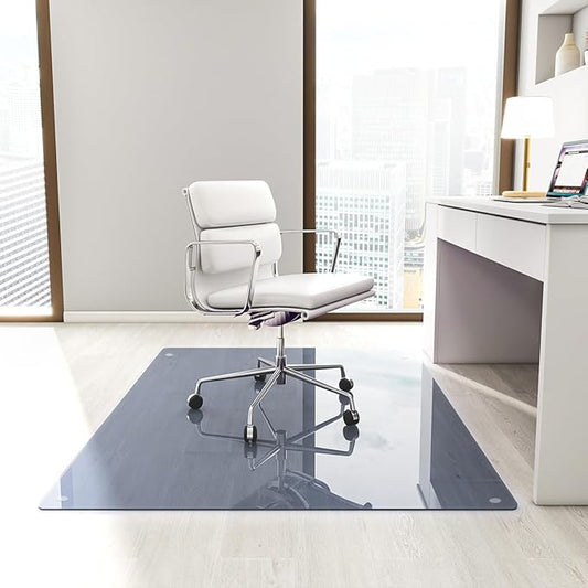 Tempered Glass Floor Mat for Office Chair, for Carpeted or Hard Floor, - Image 2