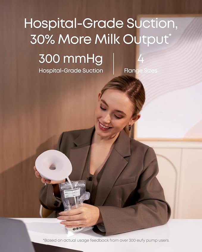 eufy Security Heated Wearable Breast Pump S1 Pro, Slim Hands-Free - Image 7