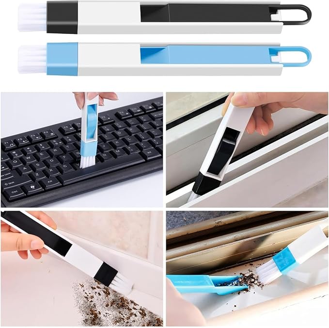 11PCS Crevice Cleaning Brush Set, Groove Gap Cleaning Tool Hard Bristle Recess - Image 7