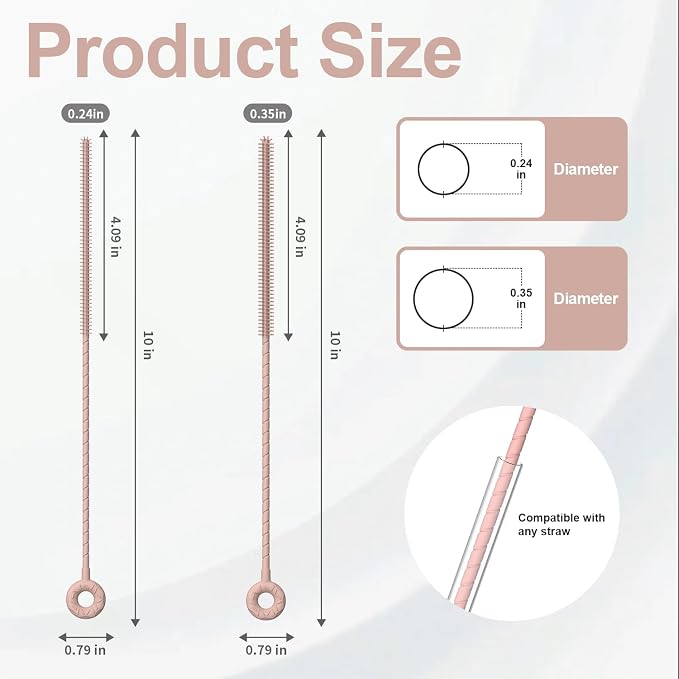 YOTIME Silicone Straw Cleaner Brush - Image 2