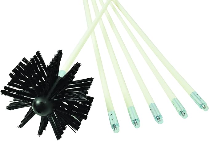 Deflecto DVBRUSH12K/6 Dryer Duct Cleaning Kit, Lint Remover, Extends up to 12 - Image 2