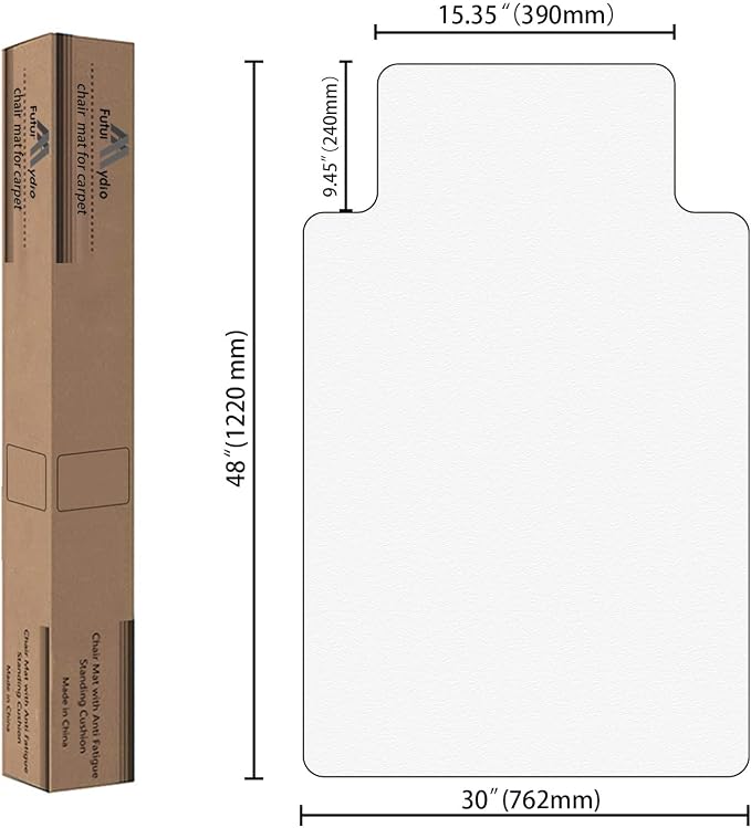 FuturHydro Chair Mat for Hardwood Floor, Easy Glide, Transparent Mats for Office - Image 6