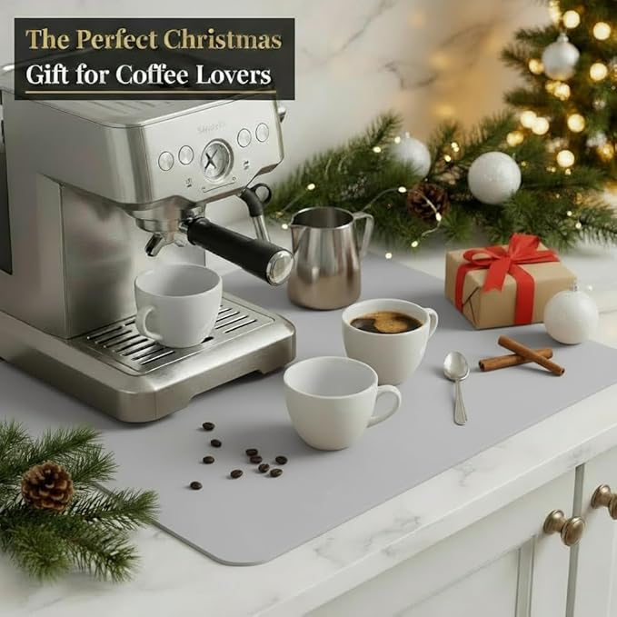 Dish Drying Mat Super Absorbent – 16" x 18" Coffee Mat - Image 8
