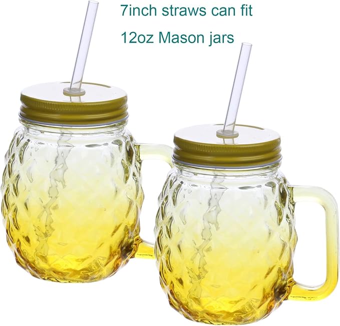 DAKOUFISH 7 Inch Reusable Plastic Drinking Straws - Image 3
