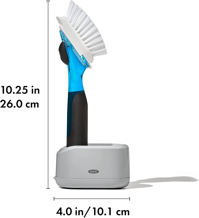OXO New Good Grips Soap Dispensing Dish Brush Storage Set - Image 6