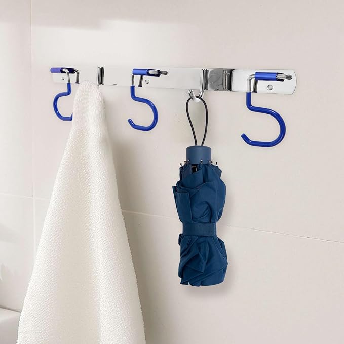 BESPORTBLE Stainless Steel Wall-Mounted Mop Holder and Multi-Function Storage - Image 4