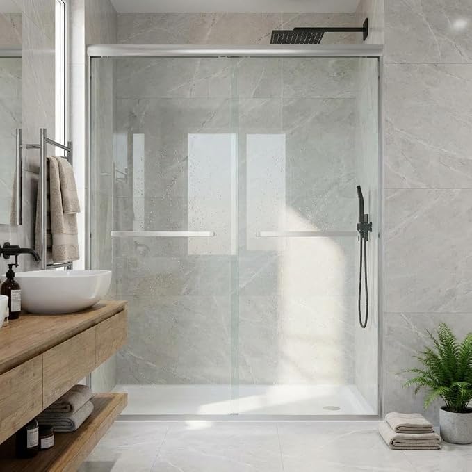 Sliding Shower Door, Aluminum Alloy Frame - Image 8