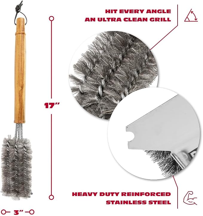 BBQ-AID All Angles BBQ Grill Brush - Image 3