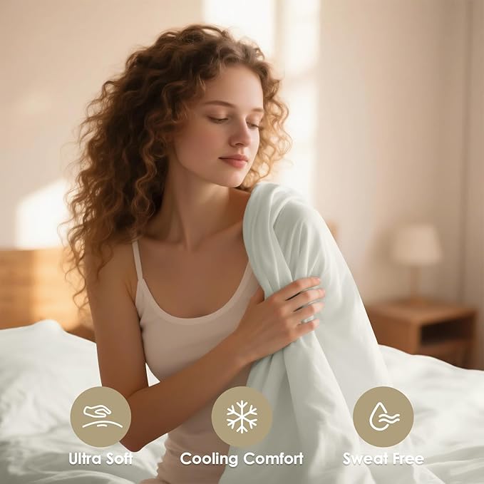 Silky Soft King Sheet Set - Luxury 4 Piece Breathable Cooling Sheets for King Size Bed, 16" Deep Pocket Easy Care Wrinkle Free Bedding Sheet and Pillowcase Set, Ivory