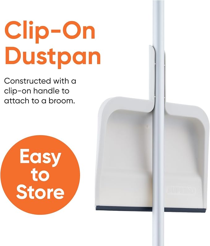 Superio Clip-On Dustpan with Rubber Lip - Image 3