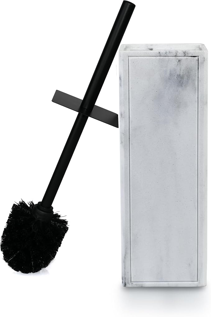 Toilet Brush and Holder Set for Bathroom, Stylish and Durable Cleaning Tool by IndecorHome