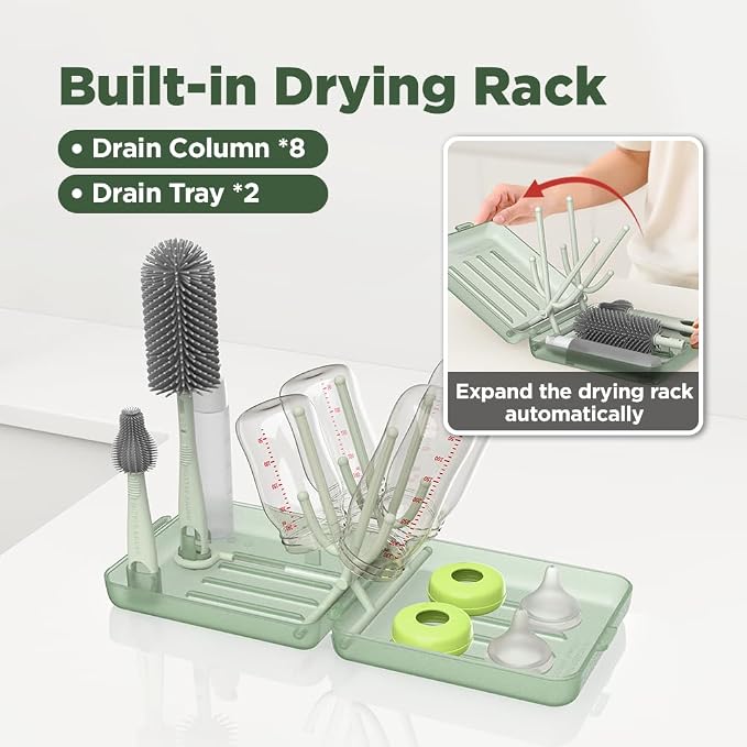Travel Bottle Brush, Travel Bottle Cleaner Kit - Image 4
