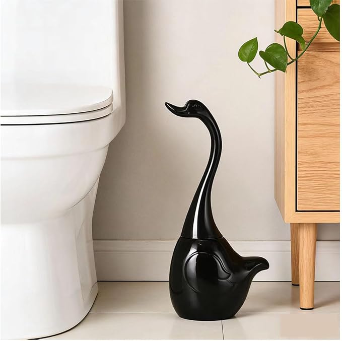 Ceramic Toilet Brush and Holder, Cute Bathroom Decor Toilet Bowl Brush - Image 6