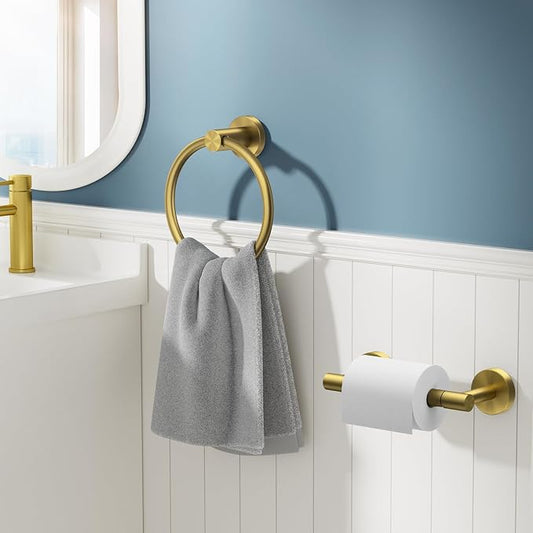 FORIOUS Toilet Paper Holder Wall Mount, SUS304 Stainless Steel Double Post - Image 2