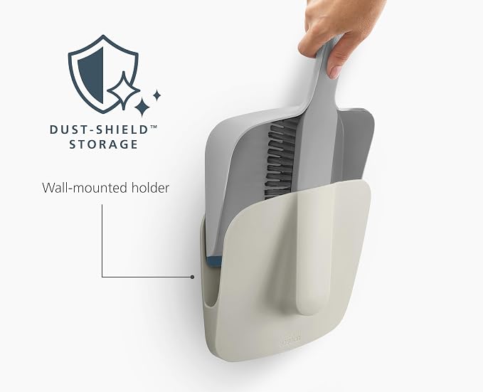 Joseph Joseph CleanTech Wall-Mounted Indoor Dustpan & Brush Set - Image 4