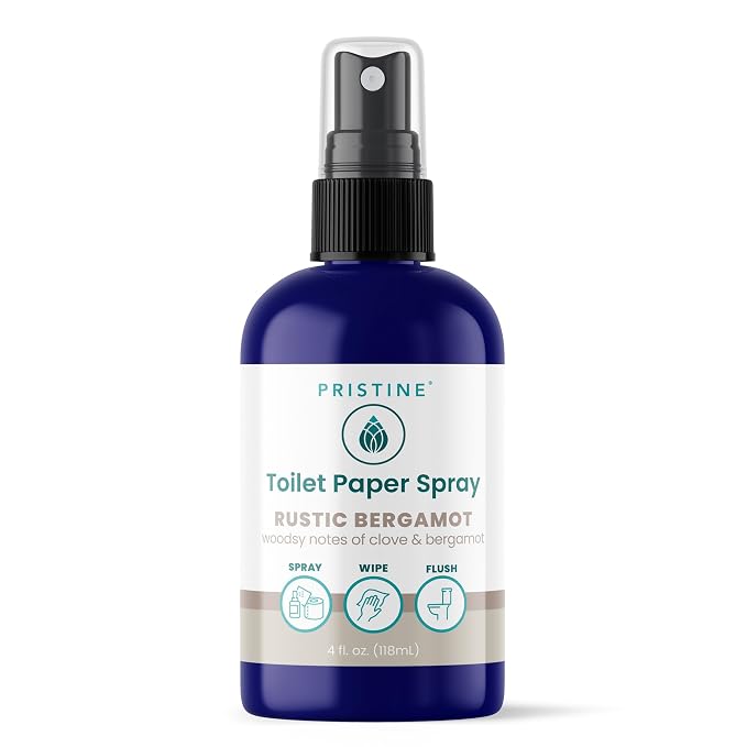 PRISTINE Toilet Paper Spray Instead of Wipes and Bidets by PRISTINE