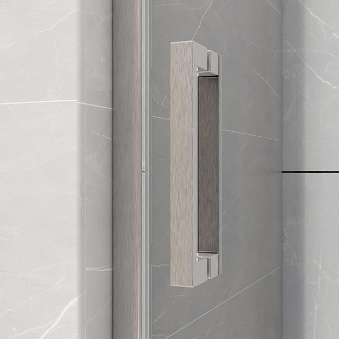 Sunrosa Semi-Frameless Glass Shower Door, Shower Door - Image 3