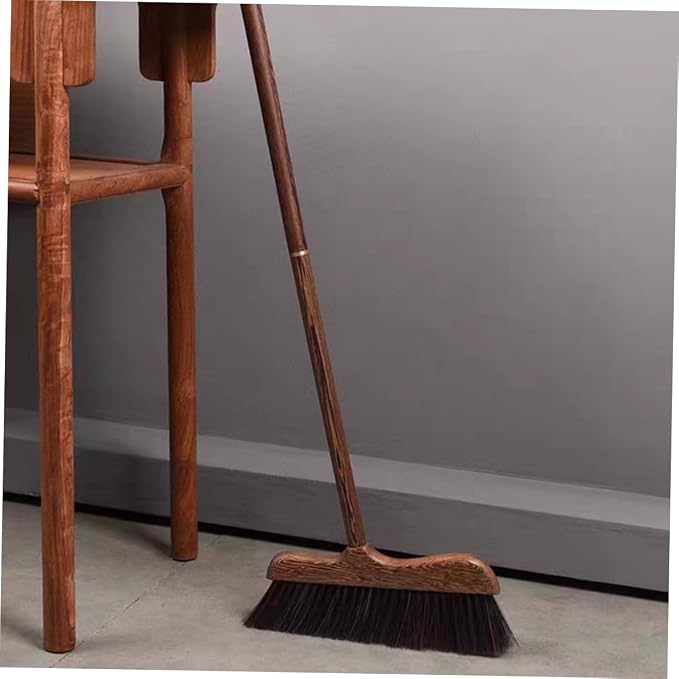 Wooden Outdoor Broom with Soft Bristles Long Handle Garden Scrub Broom - Image 3