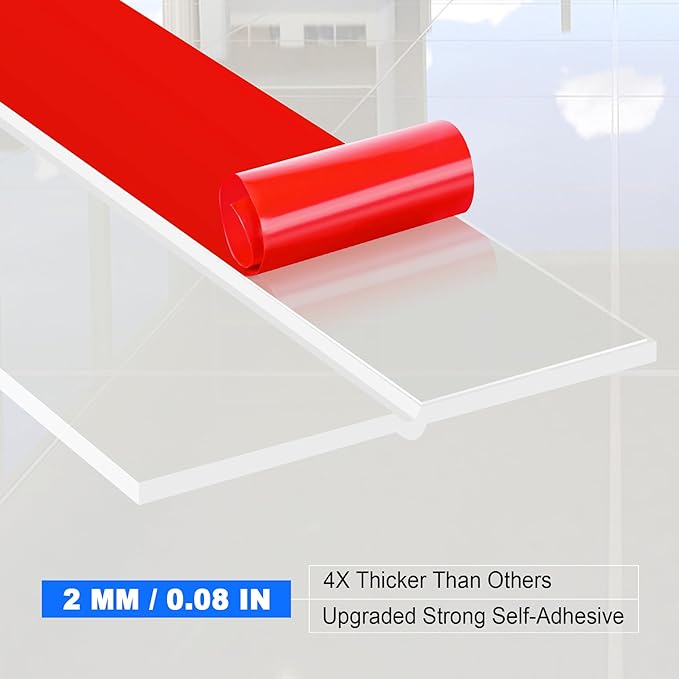 ToLanbbt Weather Stripping Silicone Door Seal Strip 3 in x 20 ft Door Draft - Image 3