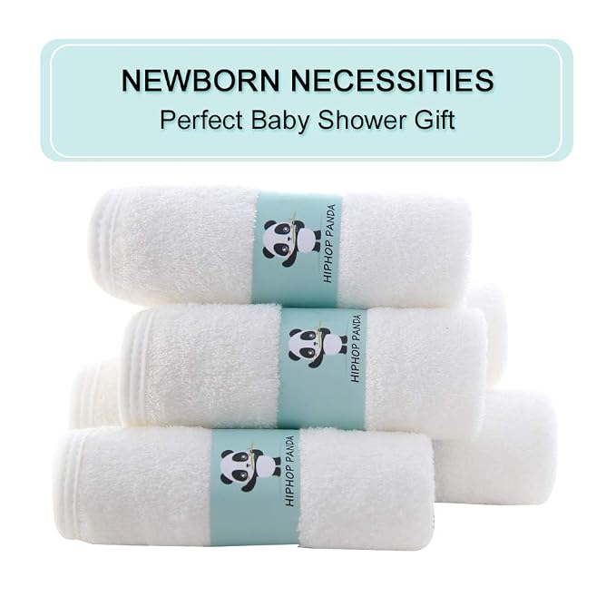 HIPHOP PANDA Baby Washcloths, Rayon Made from Bamboo - Image 5