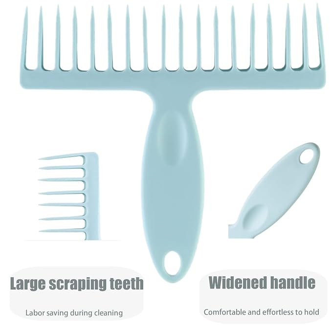 2 Pcs Broom Comb Hair Removal Comb Cleaning Brush - Image 3