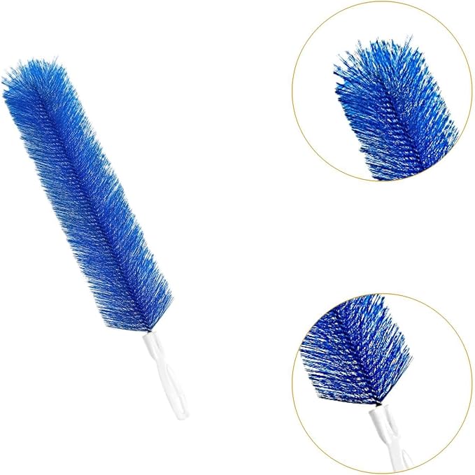 Fenteer Fan Cleaning Brush Bendable Sturdy Portable Cobweb Duster Reusable Dust - Image 2