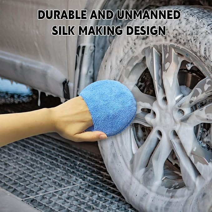 10PCS Wax Applicator Pads, Polishing Pad, Car Buffing & Detail Foam Wax - Image 7