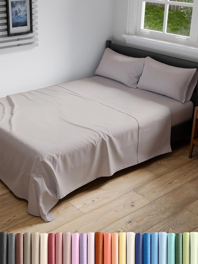 Full XL Bed Sheets - Extra Long Extended Full Sheet – Luxurious, Easy-Fit Sheet Set - Fits between 8” to 16" Deep Pockets, 54" x 80" for Full XL Mattresses - Ideal for Extra Long Full Beds