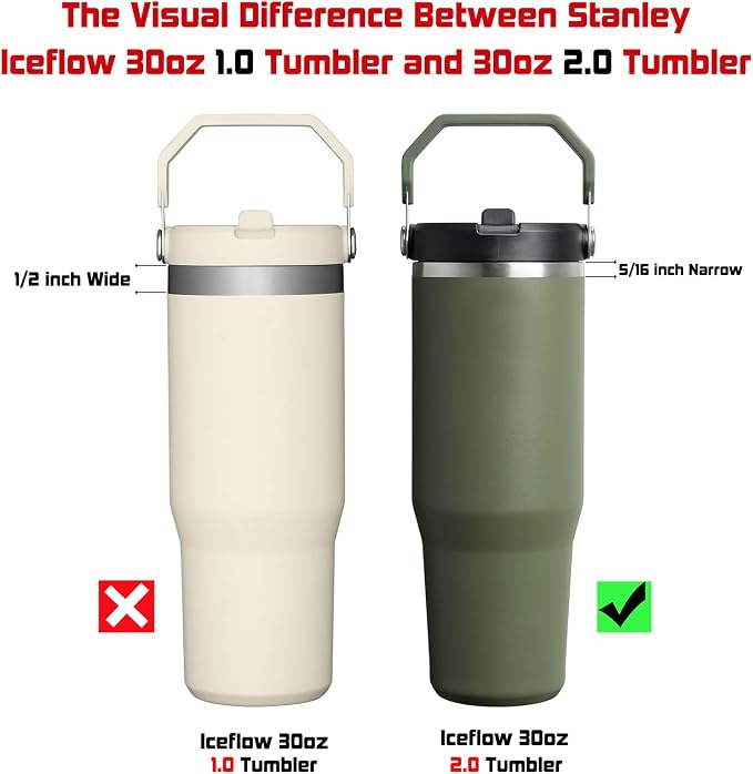 ALINK Reusable Clear Straws for Stanley IceFlow 2.0 Flip Straw Tumbler 30 oz - Image 4