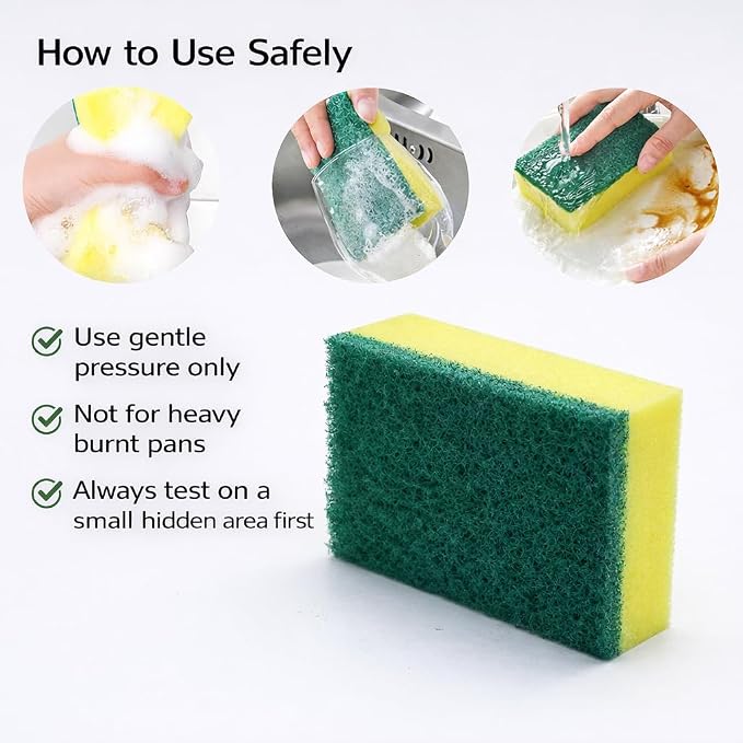 Kitchen Cleaning Sponge, Heavy Duty Non-Scratch Sponge - Image 5