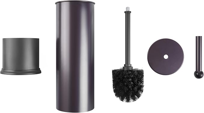 HUJI Rust Resistant Bronze Toilet Brush Holder - Image 4